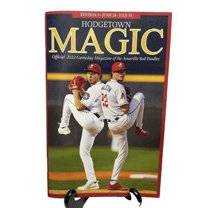 Amarillo Sod Poodles 2022 Gameday Magazine Hodgetown Magic Edition 3 Walston RC